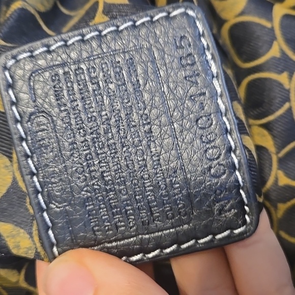 Vintage Coach CO6Q-1485 Multicolor Logo Y2K Women's Bag Tote Purse - Picture 15 of 15